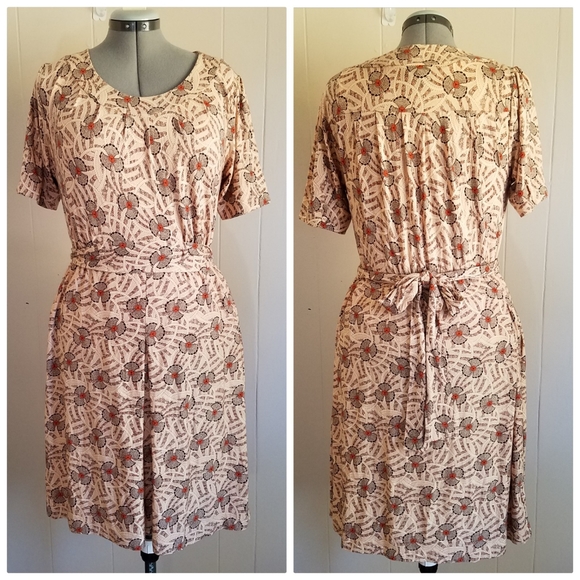 Brooklyn Industries dress tie waist scoop neck M - Picture 1 of 14